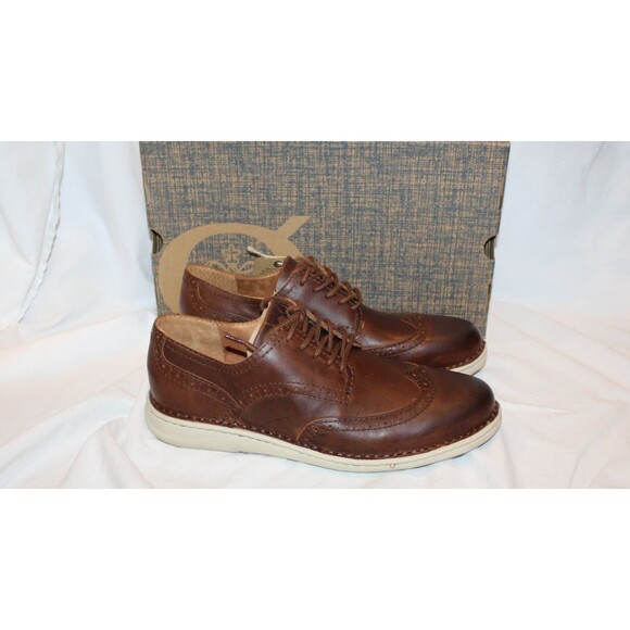 Born Mens Size 8 Tobias Brown Full Grain Leather Oxford Casual Lace up Shoes main image 5
